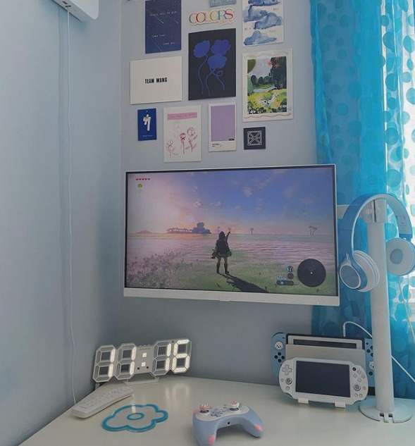 水色の部屋に合うおしゃれアイテムを紹介 ゲーマー女子特集 Tretoy Magazine トレトイマガジン